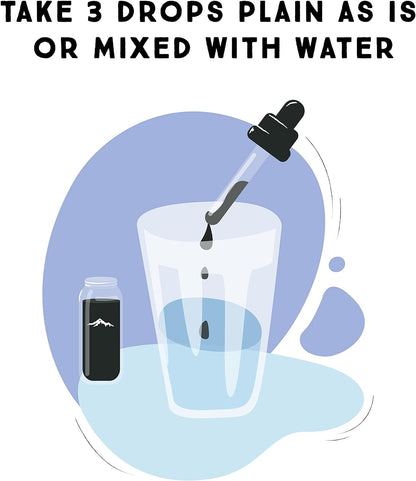 Pure Himalayan Shilajit Liquid Drops - Immune Support Supplement, Energy Boost, Detox Cleanse, Anti-Aging and Wellness - Natural Trace Minerals & Fulvic Acid Complex