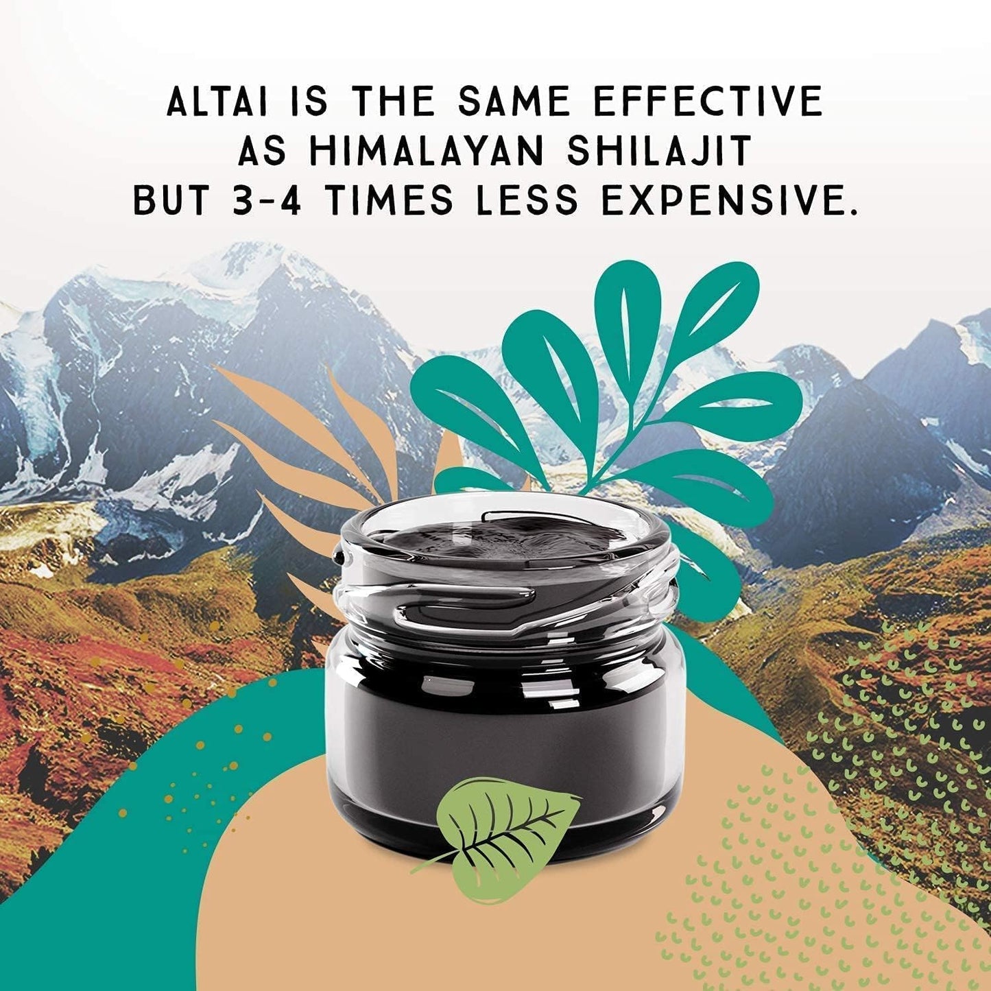 Pure Shilajit Resin with Spoon, High Nutritional Potency, Plant-Derived Trace Minerals & Fulvic Acid