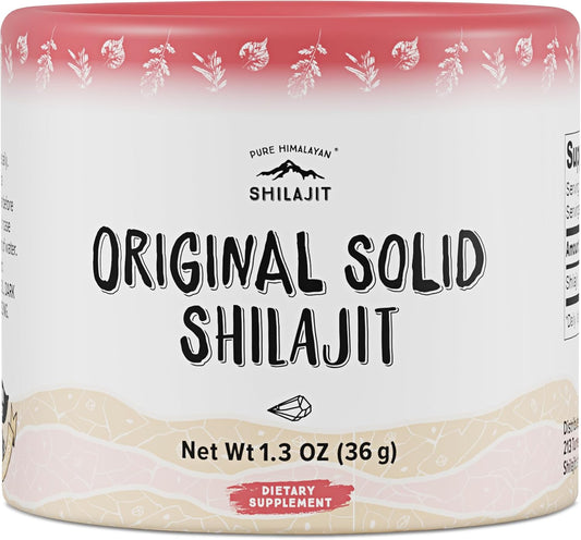 Original Solid, Organic Source of Fulvic Acid & Trace Minerals, Widely Used in Ayurveda (36g, Pack of 1