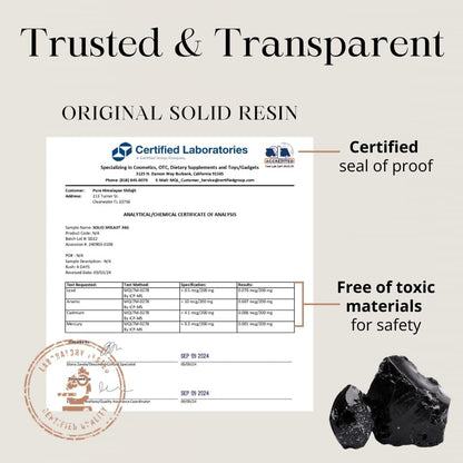 Original Solid, Organic Source of Fulvic Acid & Trace Minerals, Widely Used in Ayurveda (36g, Pack of 1